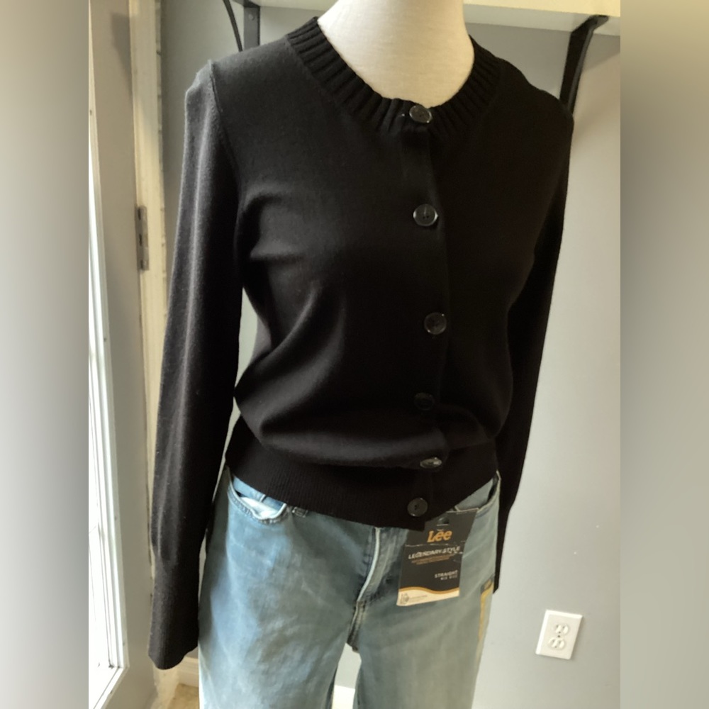 Banana Republic mérinos black cardigan, large